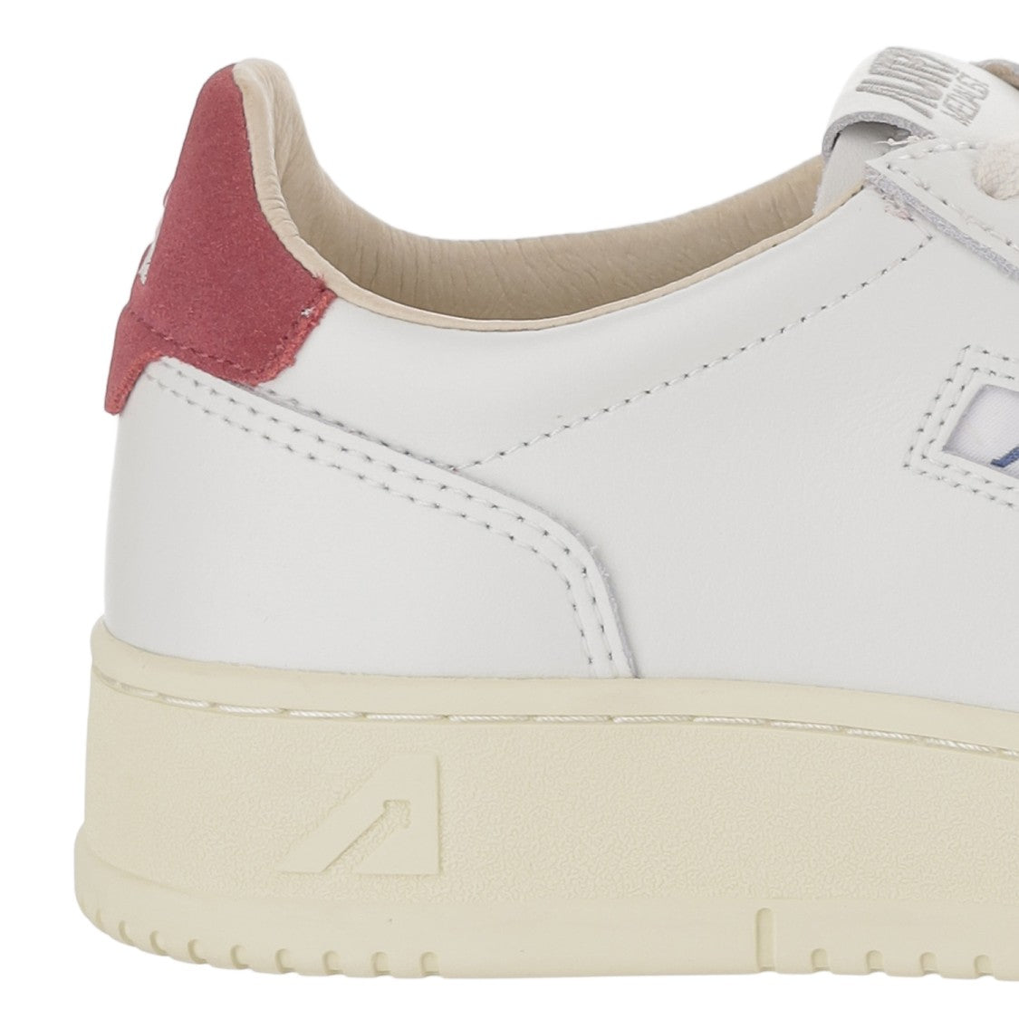 Autry White/Red Suede Heel Leather Sneakers
