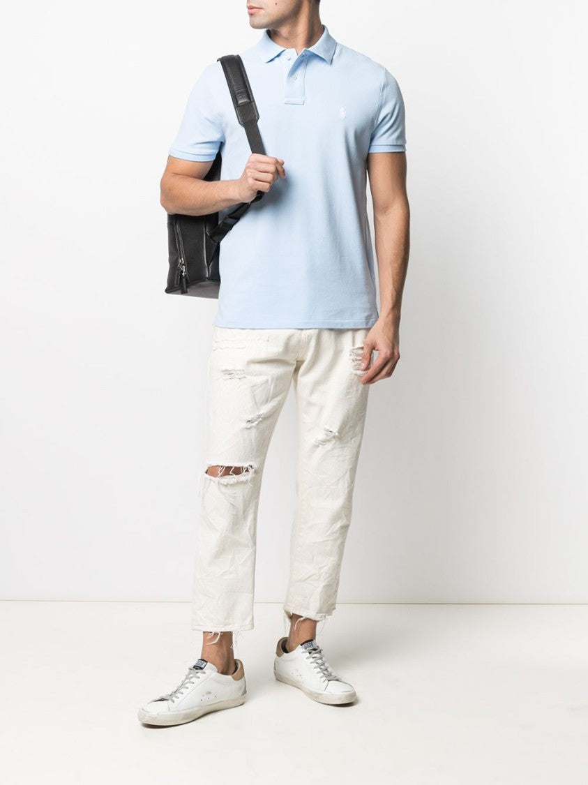 Polo Ralph Lauren Light Blue Cotton Polo Shirt