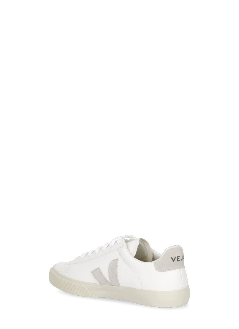 Veja White Campo Suede Leather Sneakers