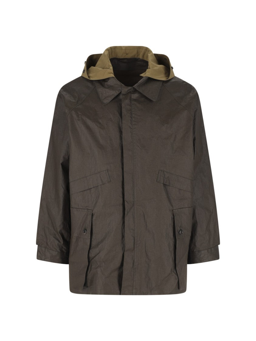 Lemaire Brown Water-Resistant Technical Linen Jacket