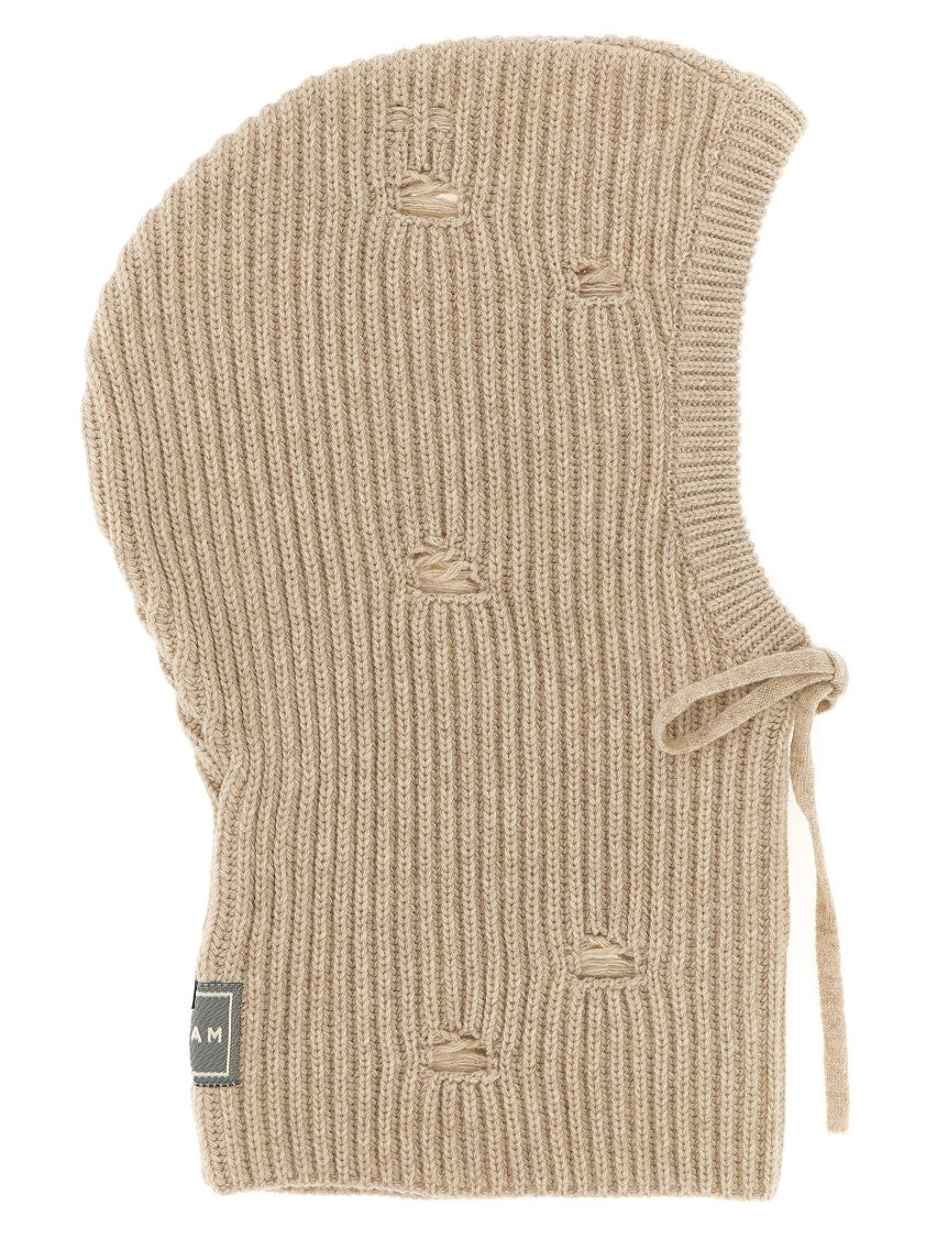 Mm6 By Maison Margiela Distressed Wool Balaclava