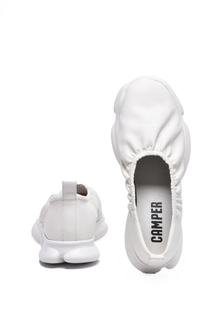 Camper Minimalist Slip-On Leather Loafers With Flexible Sole