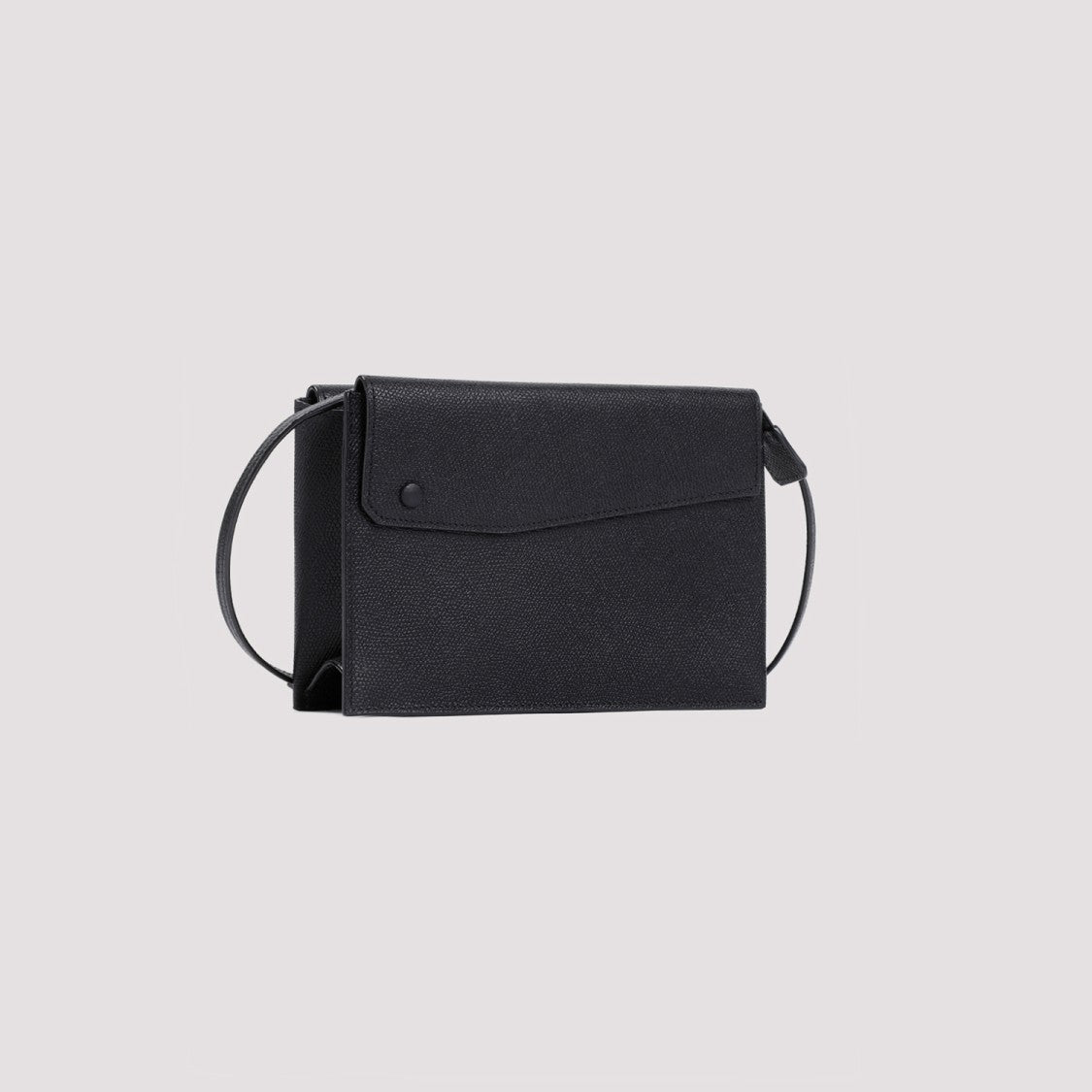 Valextra Black Calf Leather Trio Cross-Body Bag