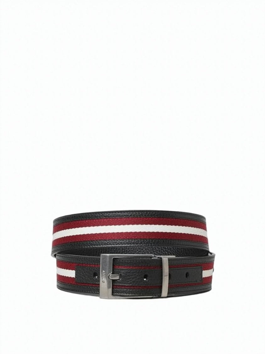 Bally Classic Rectangular Buckle Leather Belt By Bally