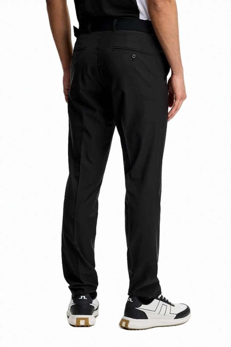 J Lindeberg Tailored Straight Pants With Mid-Rise Waist