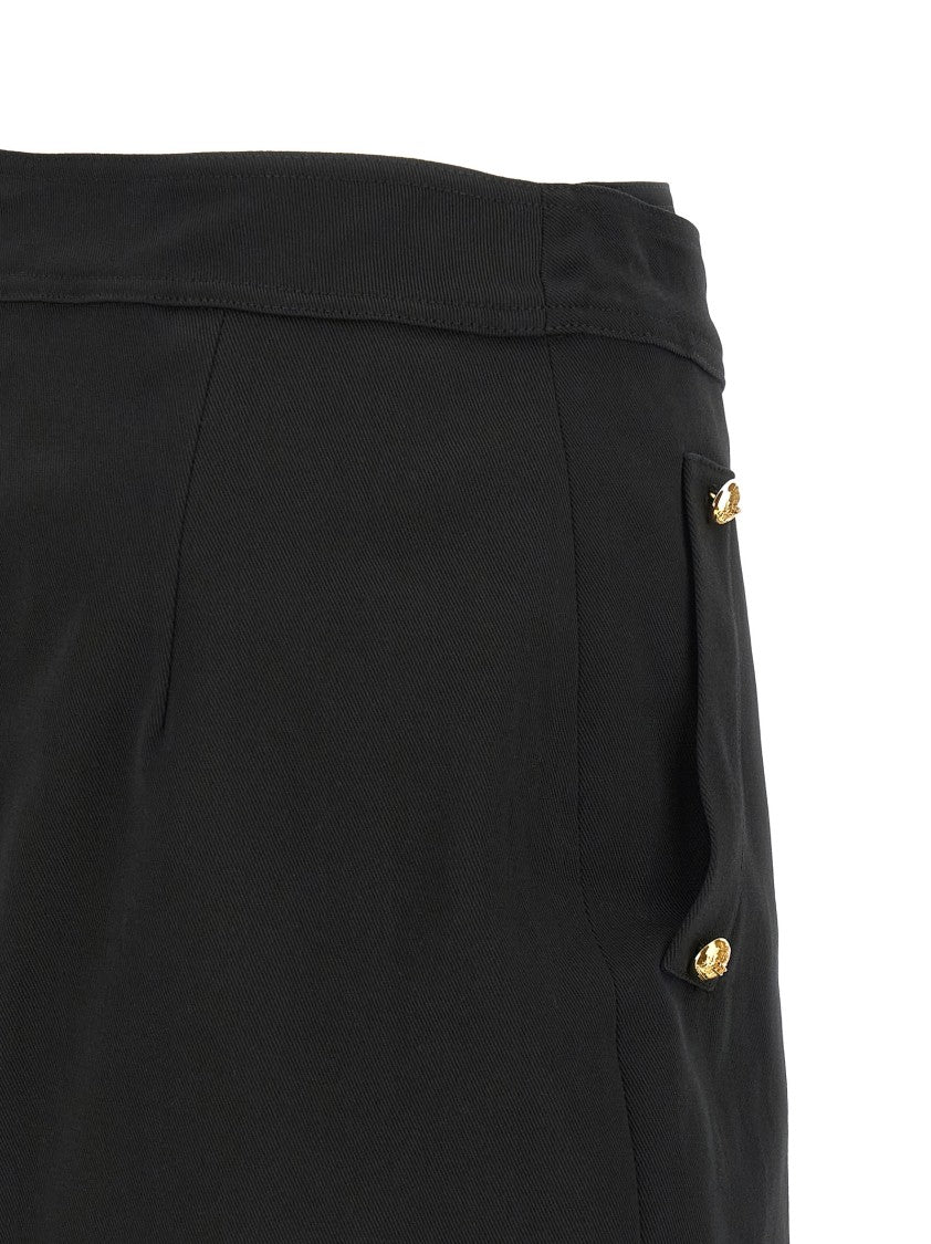 Elisabetta Franchi Jewel Button Skirt