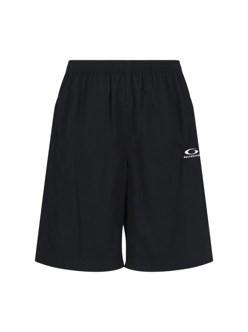 Balenciaga Black Sport Shorts