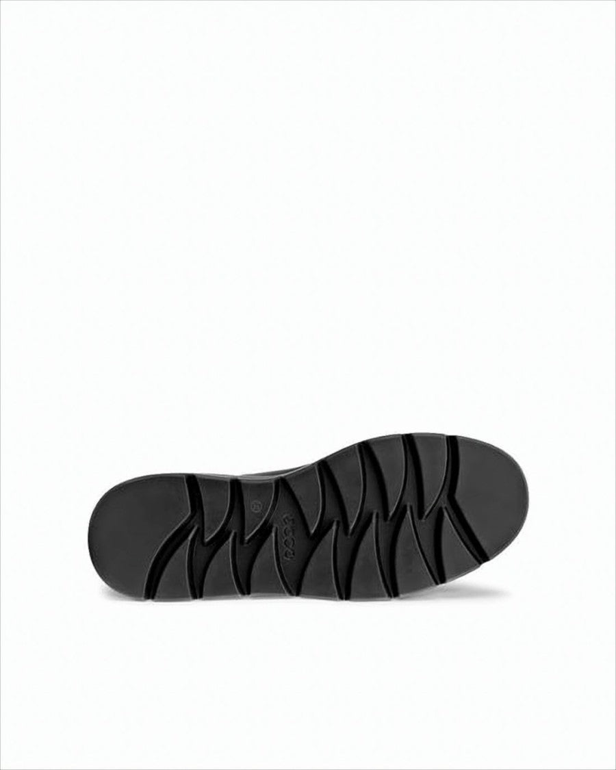 Ecco Minimalist Black Cow Leather Sneakers