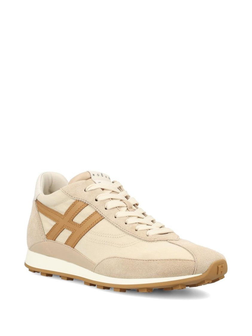 Hogan Shoes With Smooth Fabric And Suede Overlays