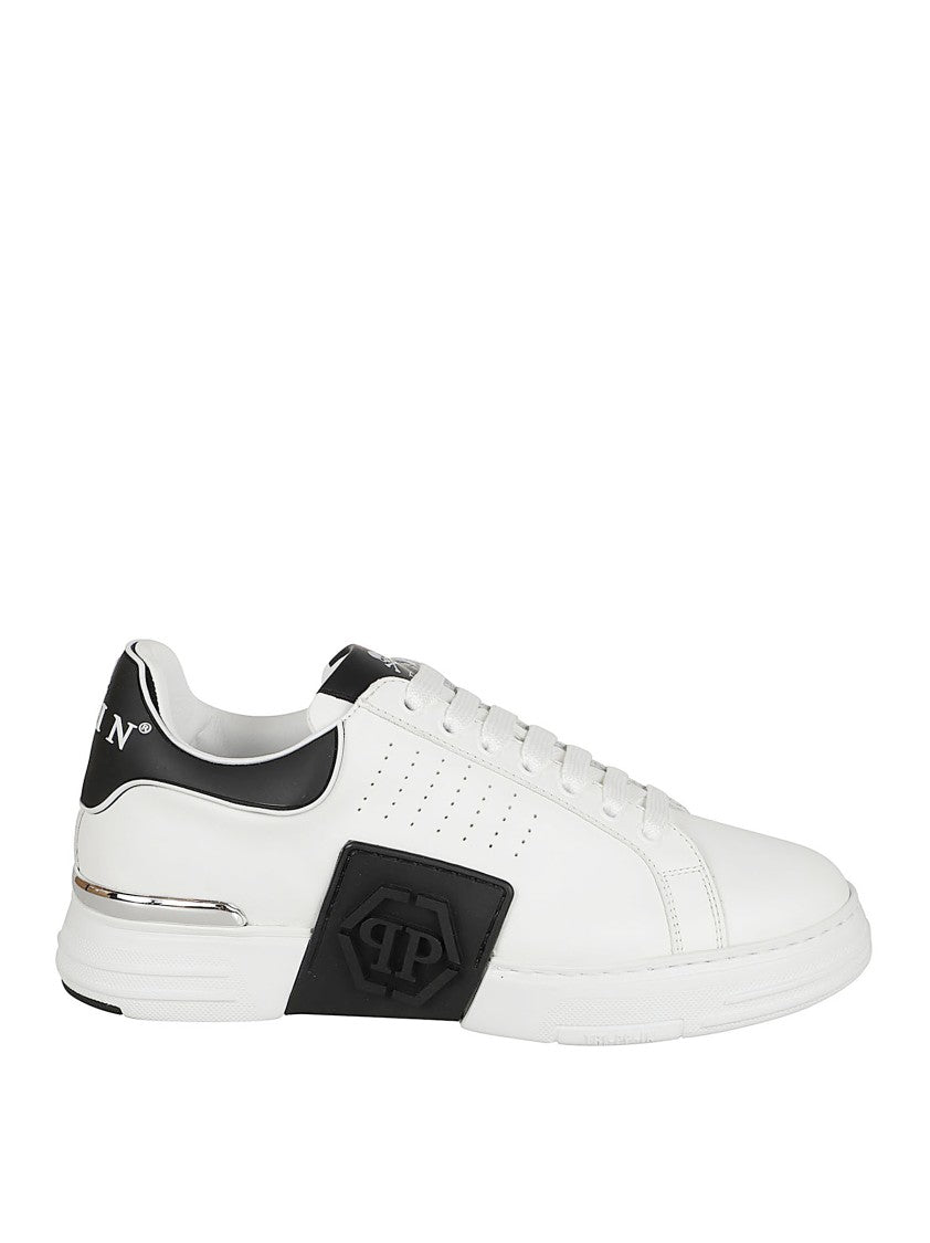 Philipp Plein Hexagon Low-Top Sneakers With Nappa Leather