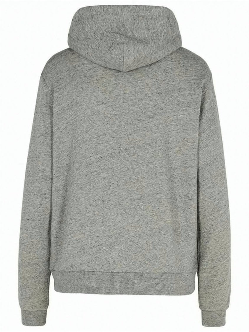 Polo Ralph Lauren Heather Grey Zip-Up Hoodie With Adjustable Hood