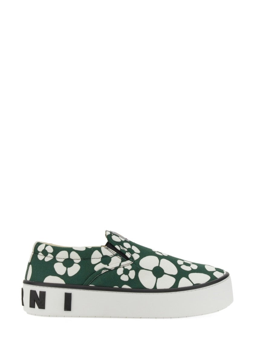 Marni X Carhartt Wip Slip-On Sneakers With Bold Floral Pattern