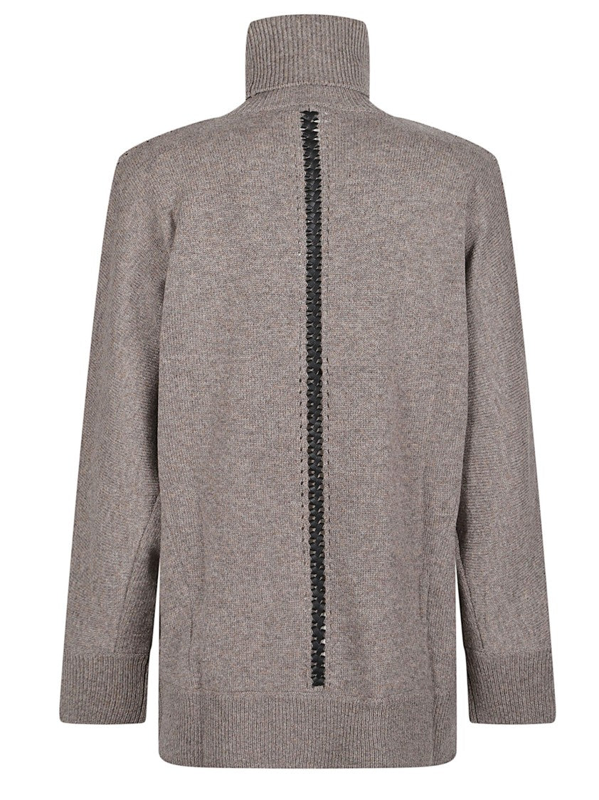 P.A.R.O.S.H. Liller Turtle Neck High Neck Wool-Blend Turtleneck