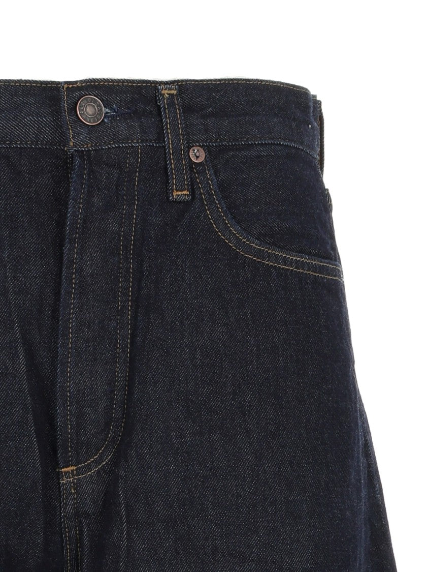 Agolde High-Waisted Curved Tapered Jeans With Panel Design