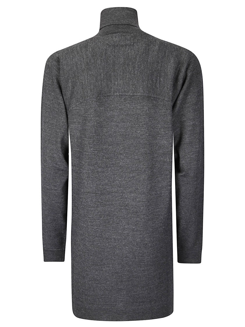 Mm6 By Maison Margiela Chic Mini Dress With High Turtleneck