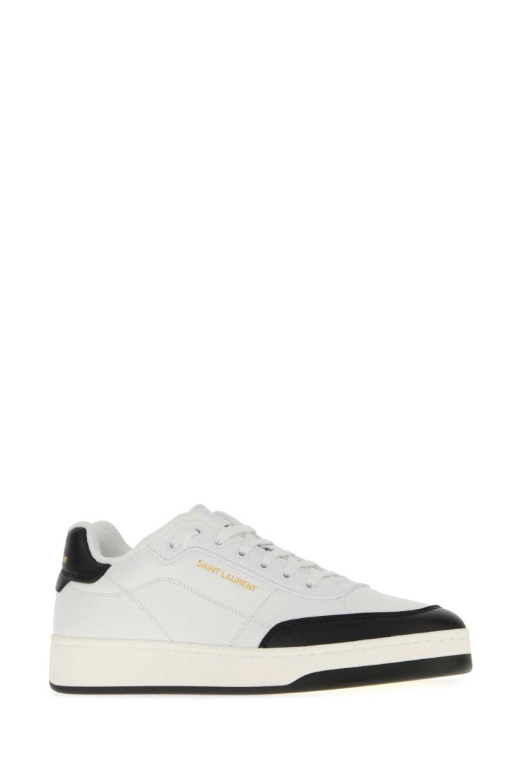 Saint Laurent White Leather Sl/61 Sneakers