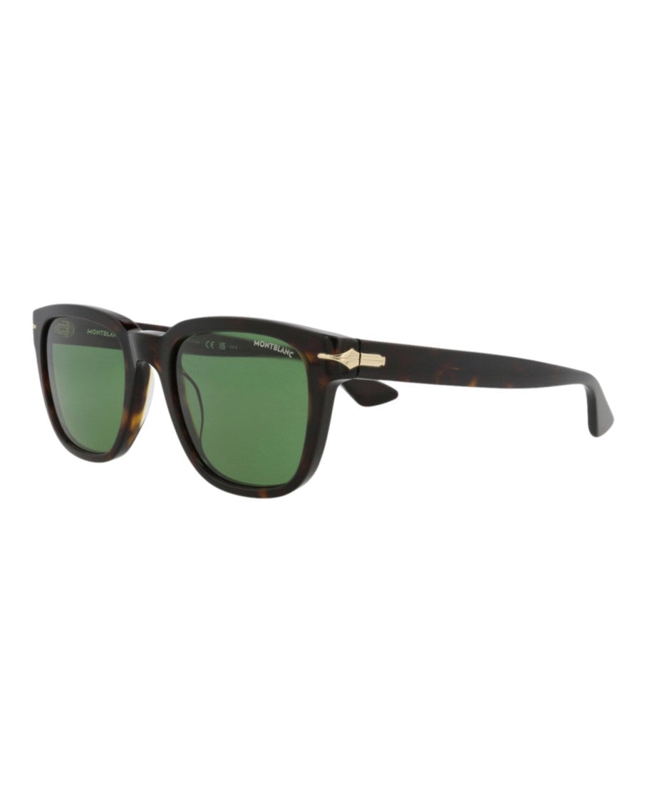 Montblanc Square-Frame Recycled Acetate Sunglasses