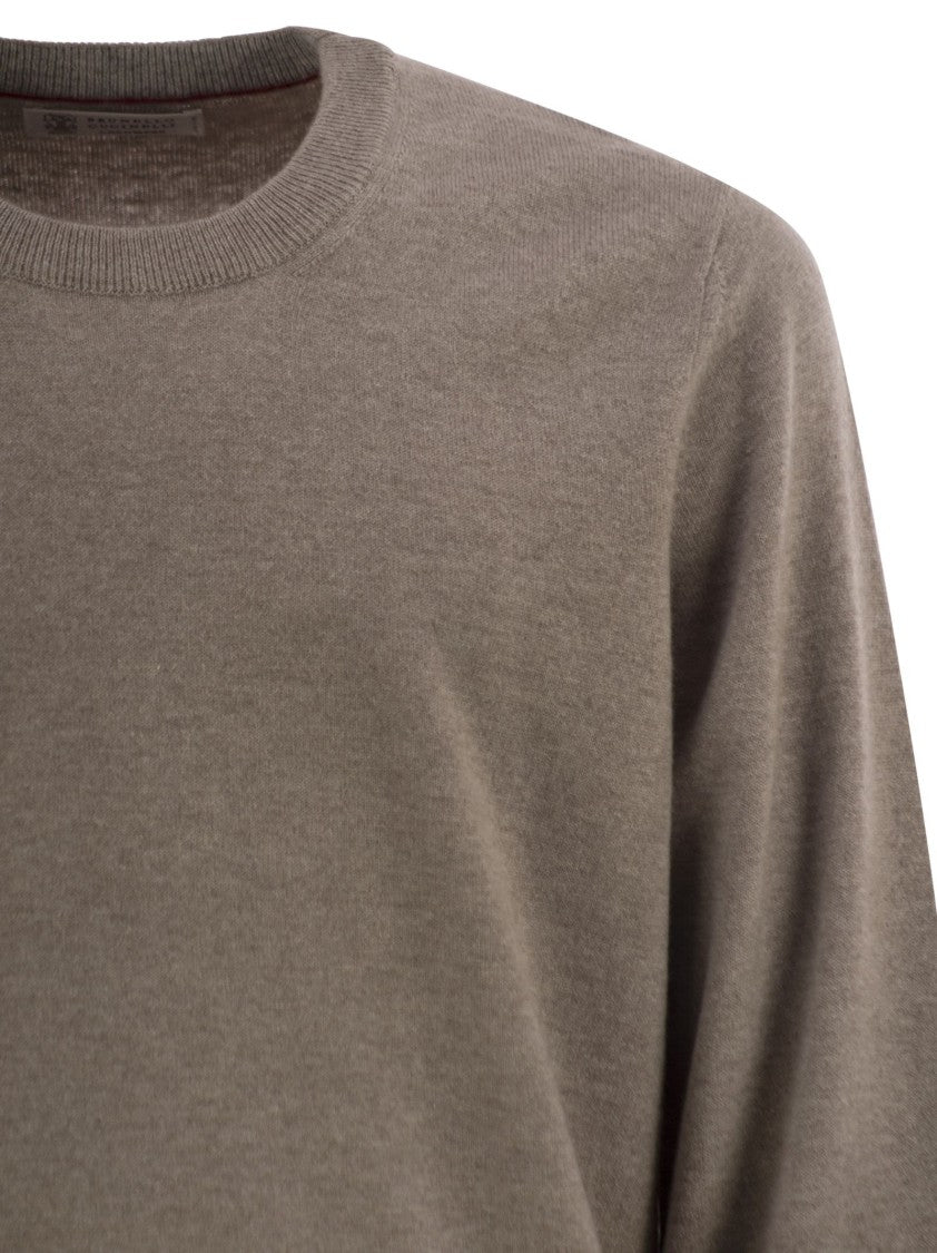 Brunello Cucinelli Pure Cashmere Crew-Neck Sweater