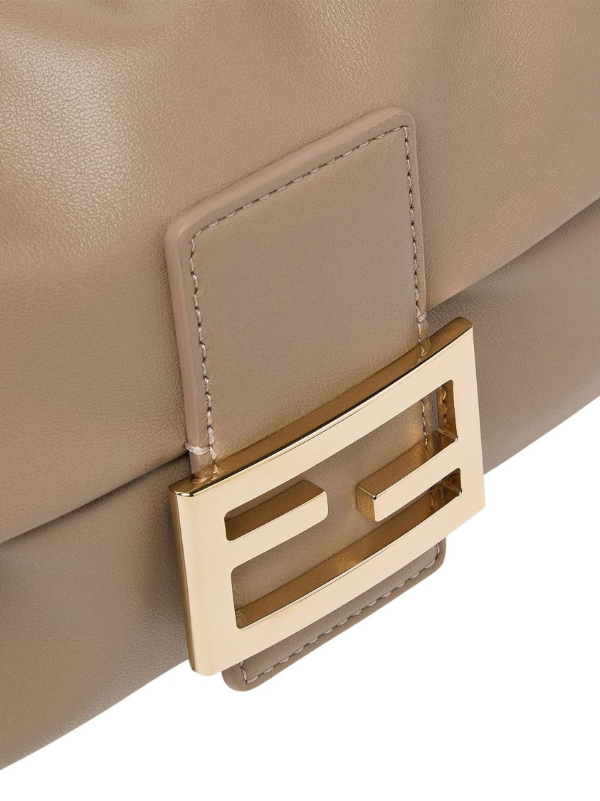 Fendi Nappa Leather Baguette Soft Shoulder Bag