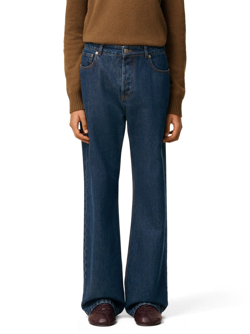 Ami Large Fit Denim Jeans