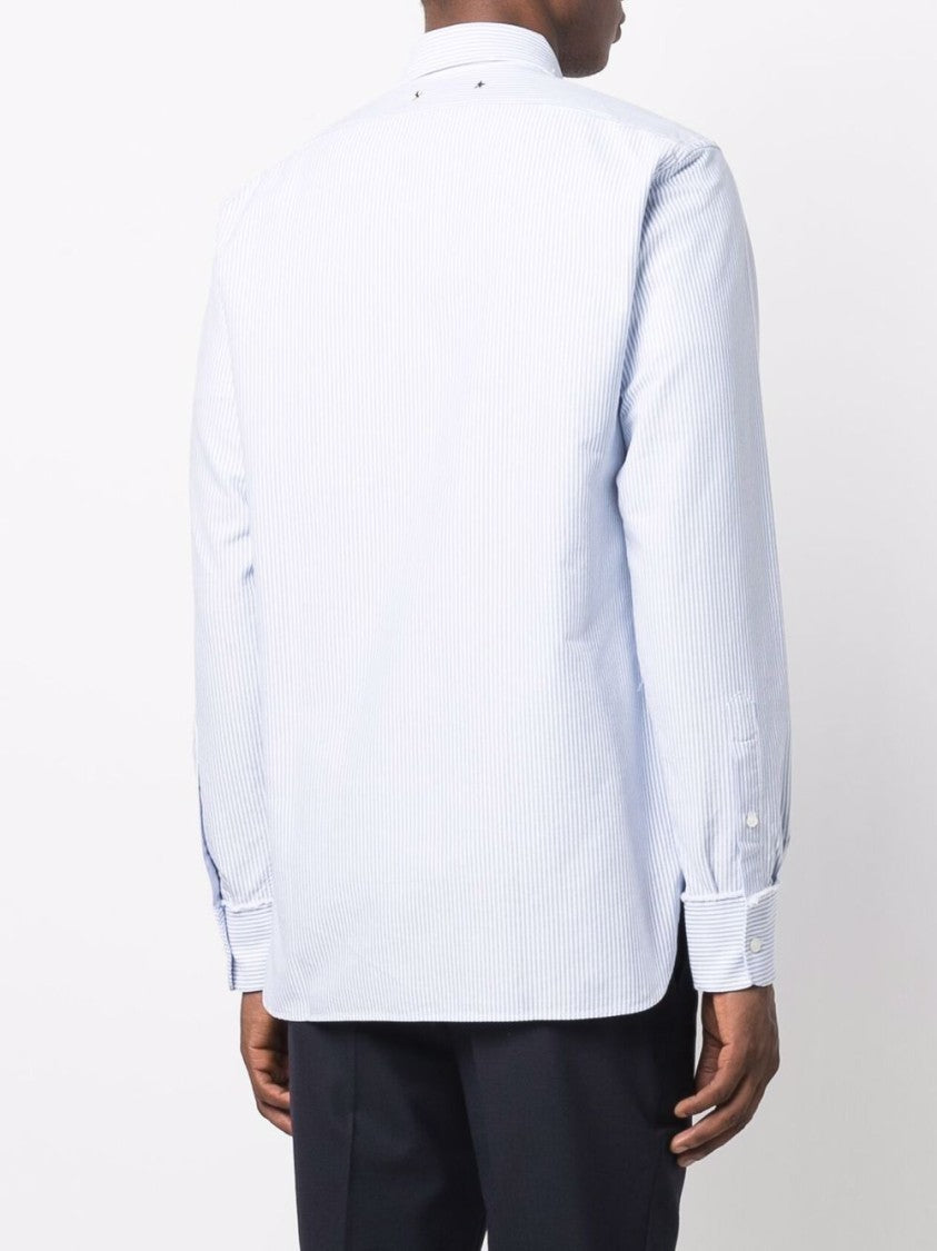 Golden Goose Classic White Cotton Shirt With Iconic Logo