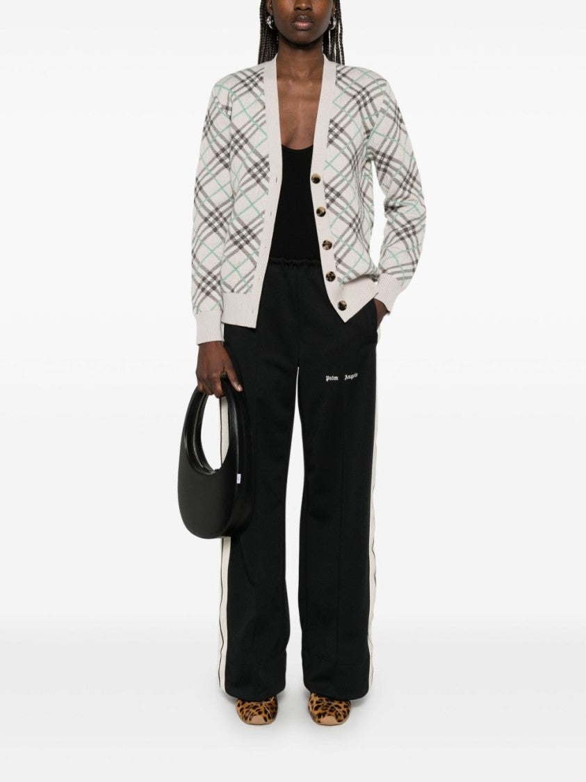 Palm Angels Wide-Leg Trousers With Contrasting Stripe Detail