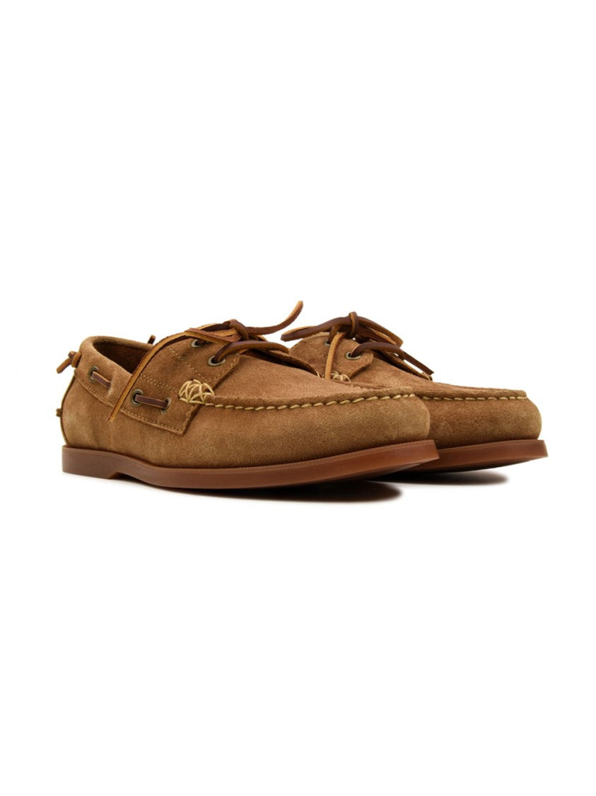 Polo Ralph Lauren Light Beige Merton Suede Boat Shoes