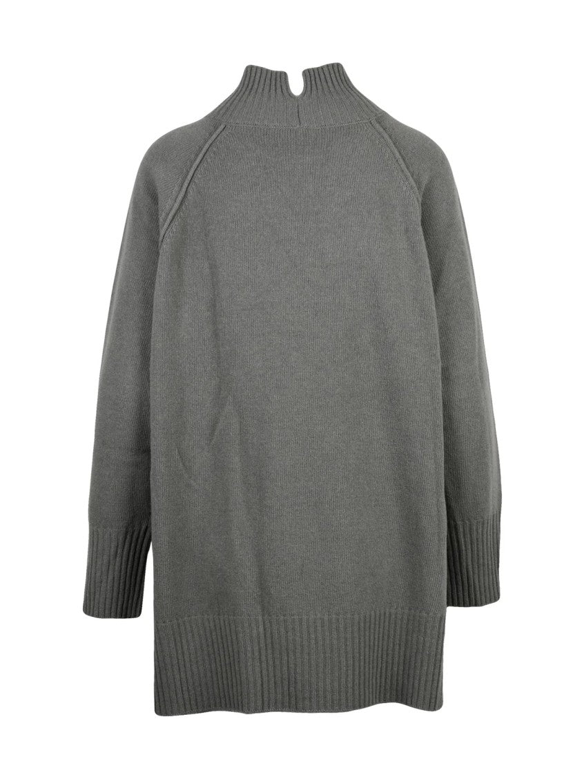 Marella Monochrome Mock Neck Sweater With Raglan Sleeves