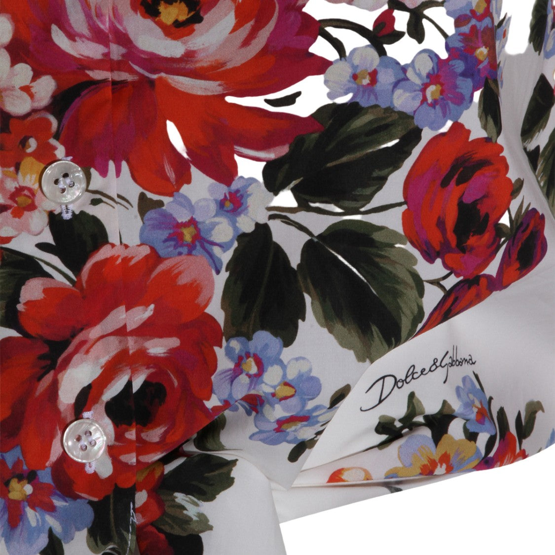 Dolce & Gabbana Button-Down Tailored Shirt With Pointed Collar