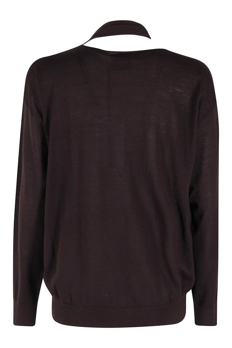 Isabelle Blanche Boat Neck Wool Sweater