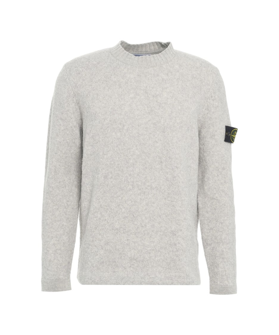 Stone Island Knit Sweater With Subtle Logo Patch