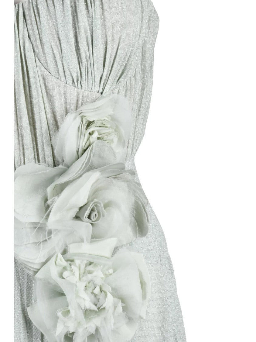 Elisabetta Franchi Mint Green Viscose Polyester Polyamide Dress