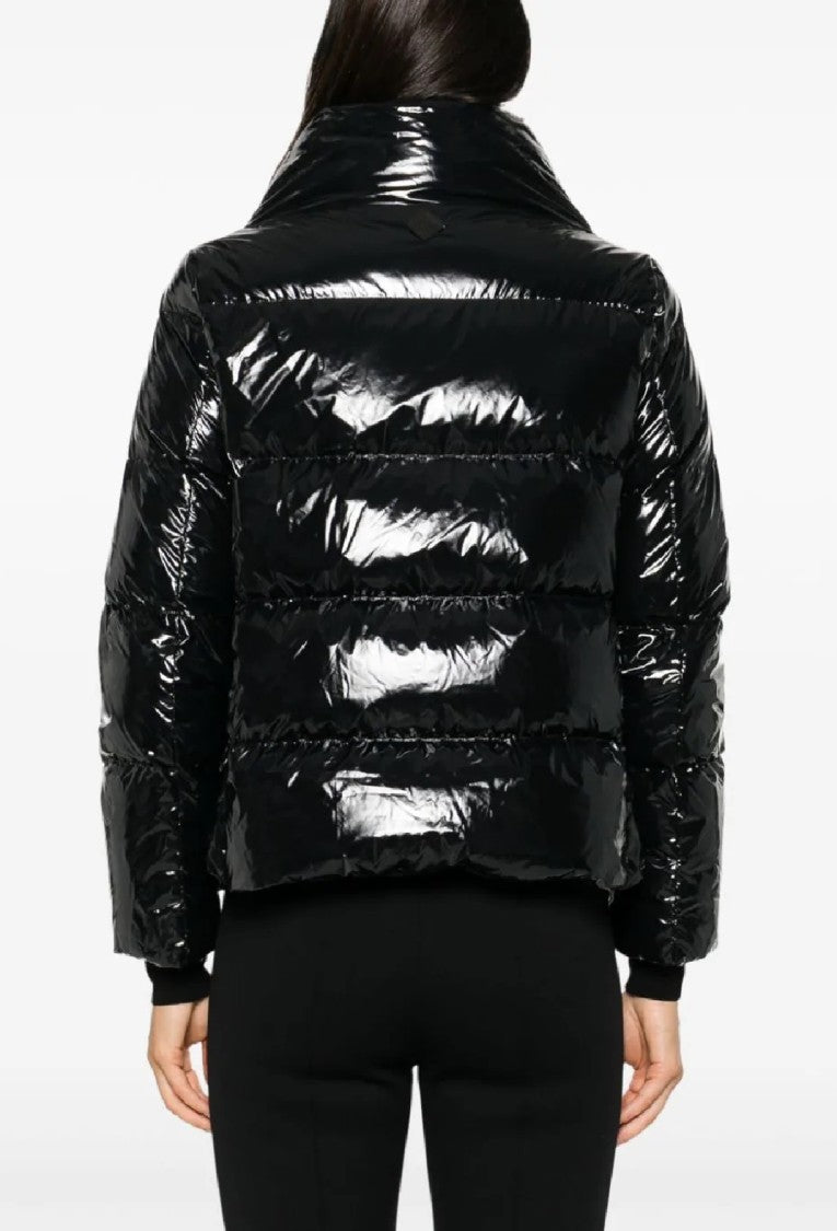 Herno Cropped Black Puffer Jacket