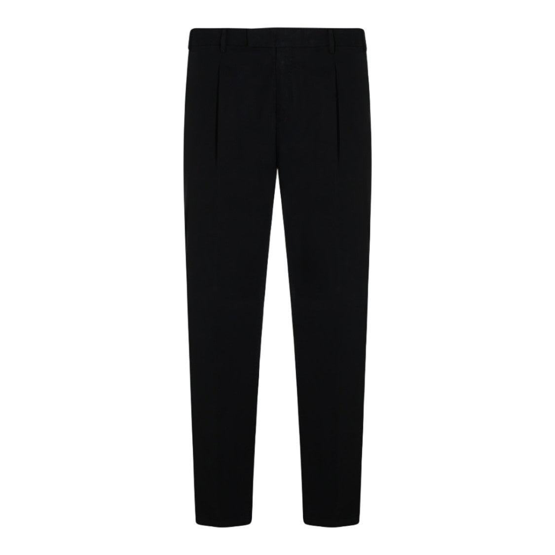 Pt Torino Tailored Black Trousers With Subtle Pleats And Refined Finish