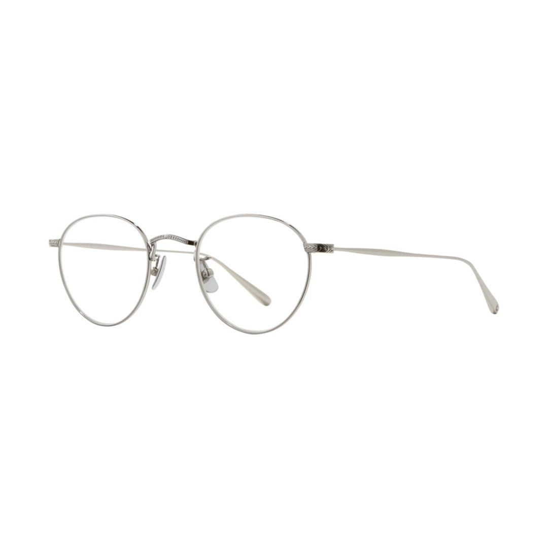 Garrett Leight William Rounded Silver-Finish Eyeglasses With Adjustable Nose Pads