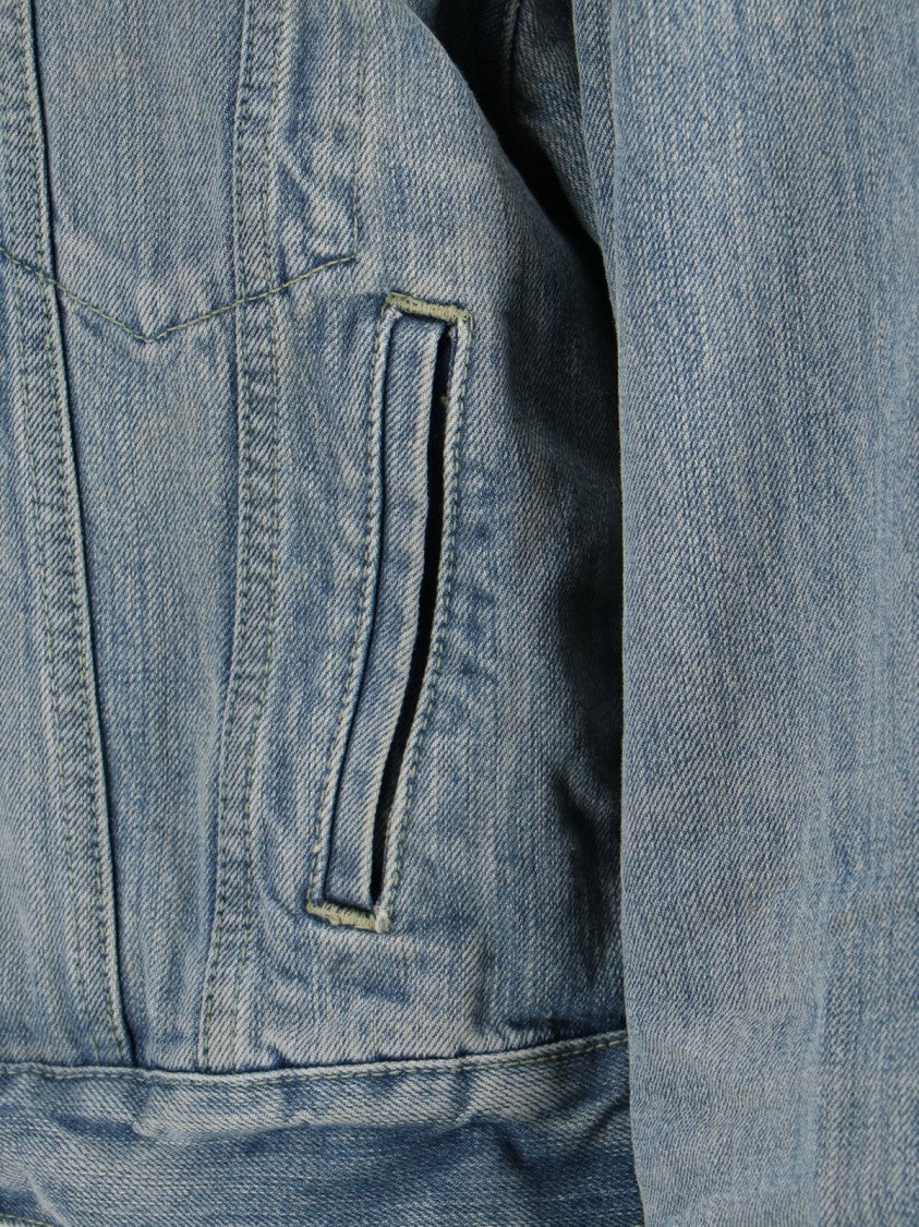 Balenciaga Denim Logo Jacket – Light Blue