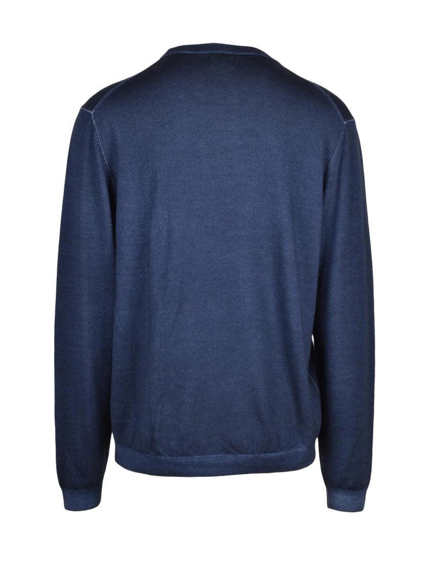 Sun68 Multicolor Crew Neck Merino Wool Sweater