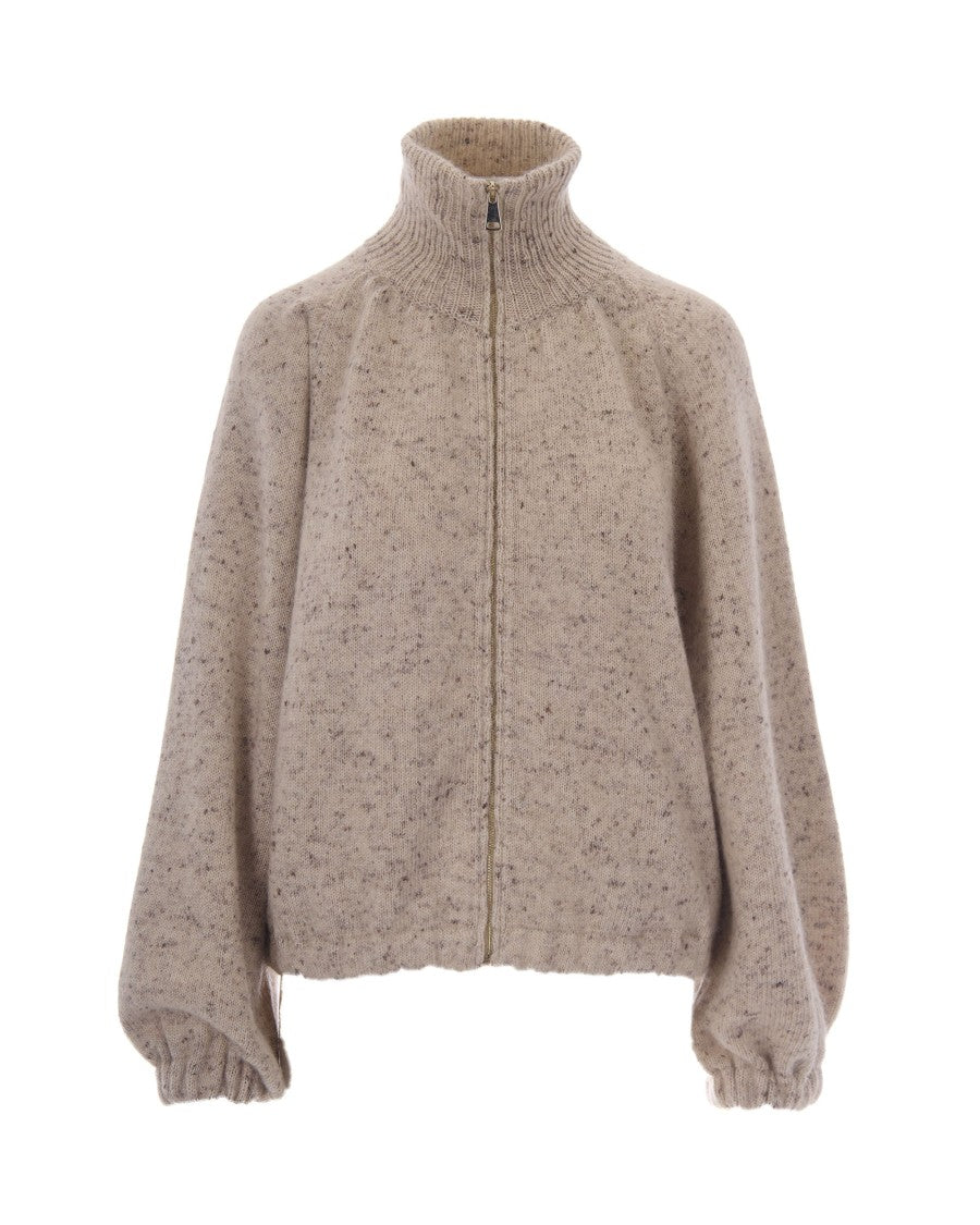 Fabiana Filippi Cashà Lurex Wool-Blend Bomber Jacket