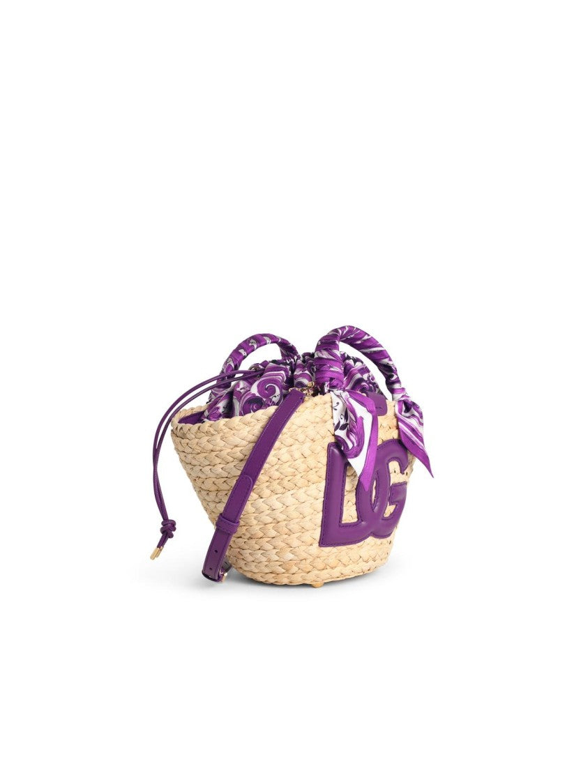 Dolce & Gabbana 'Kendra' Purple Leather Blend Bag