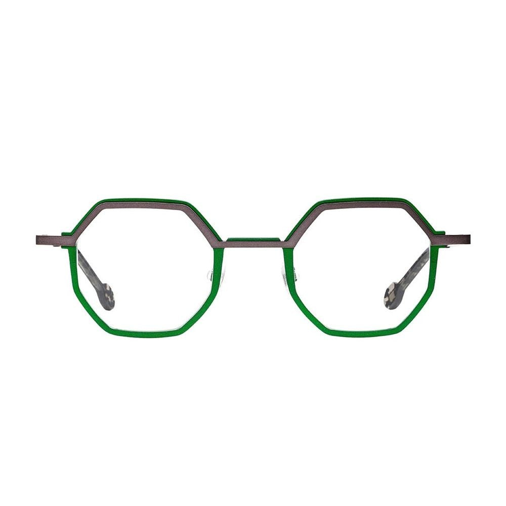 Matttew Doyenne Geometric Titanium Sunglasses With Acetate Detailing