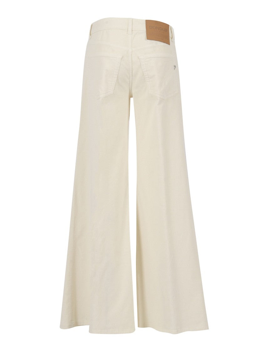 Dondup High-Waisted Wide-Leg Marlen Pants