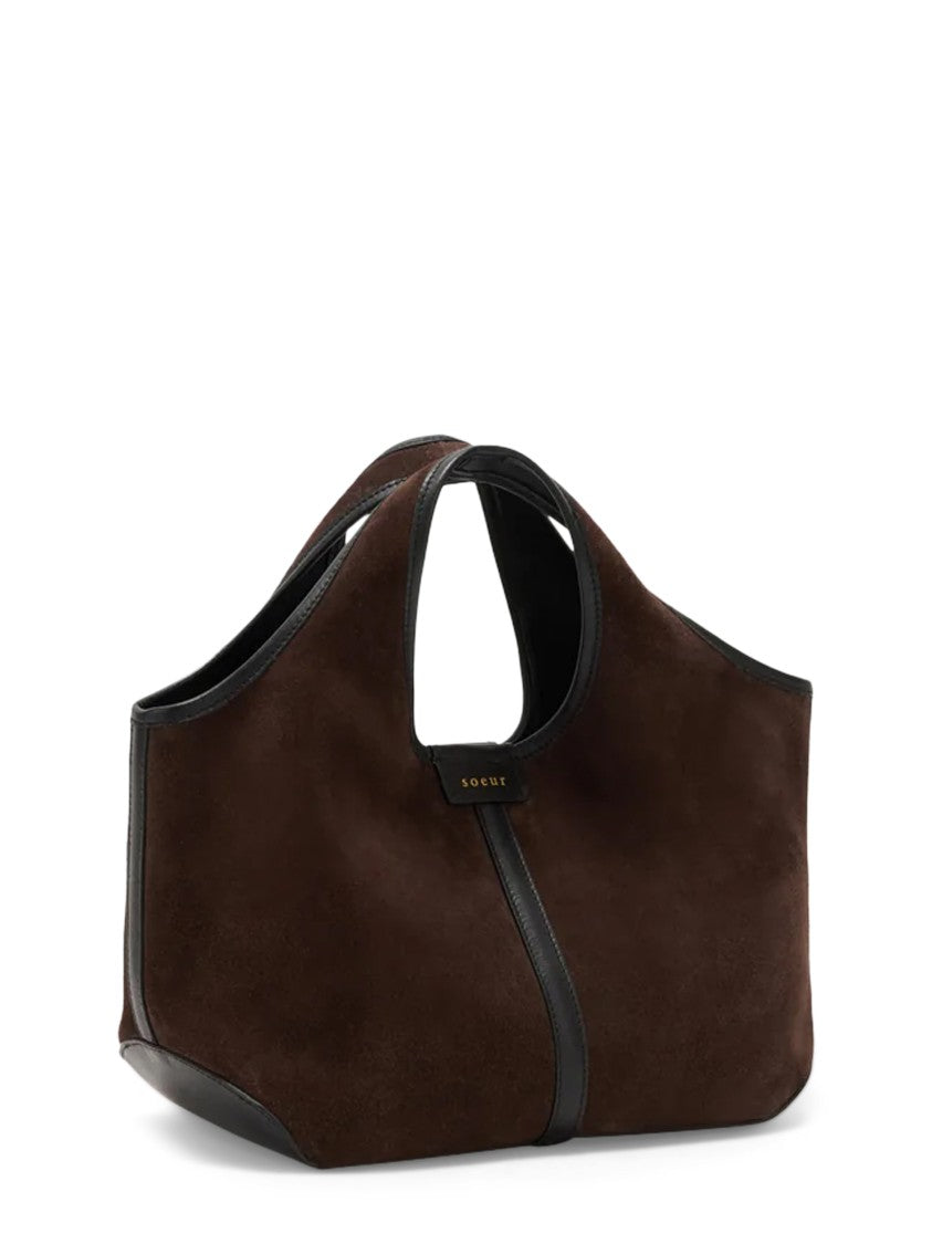 Soeur Mini Bag With Suede-Like Texture And Leather Trim
