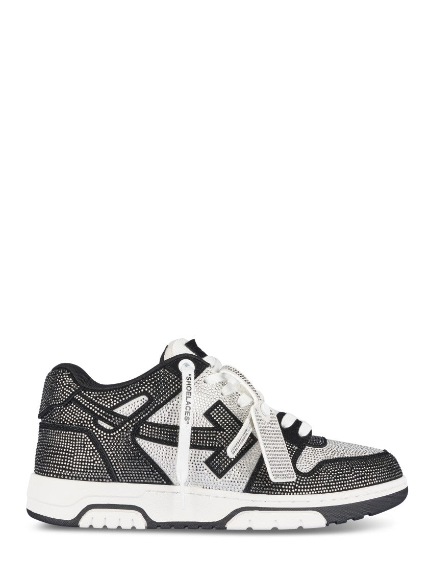 Off-White Low-Top Sneakers With Dotted Pattern And Signature Logo