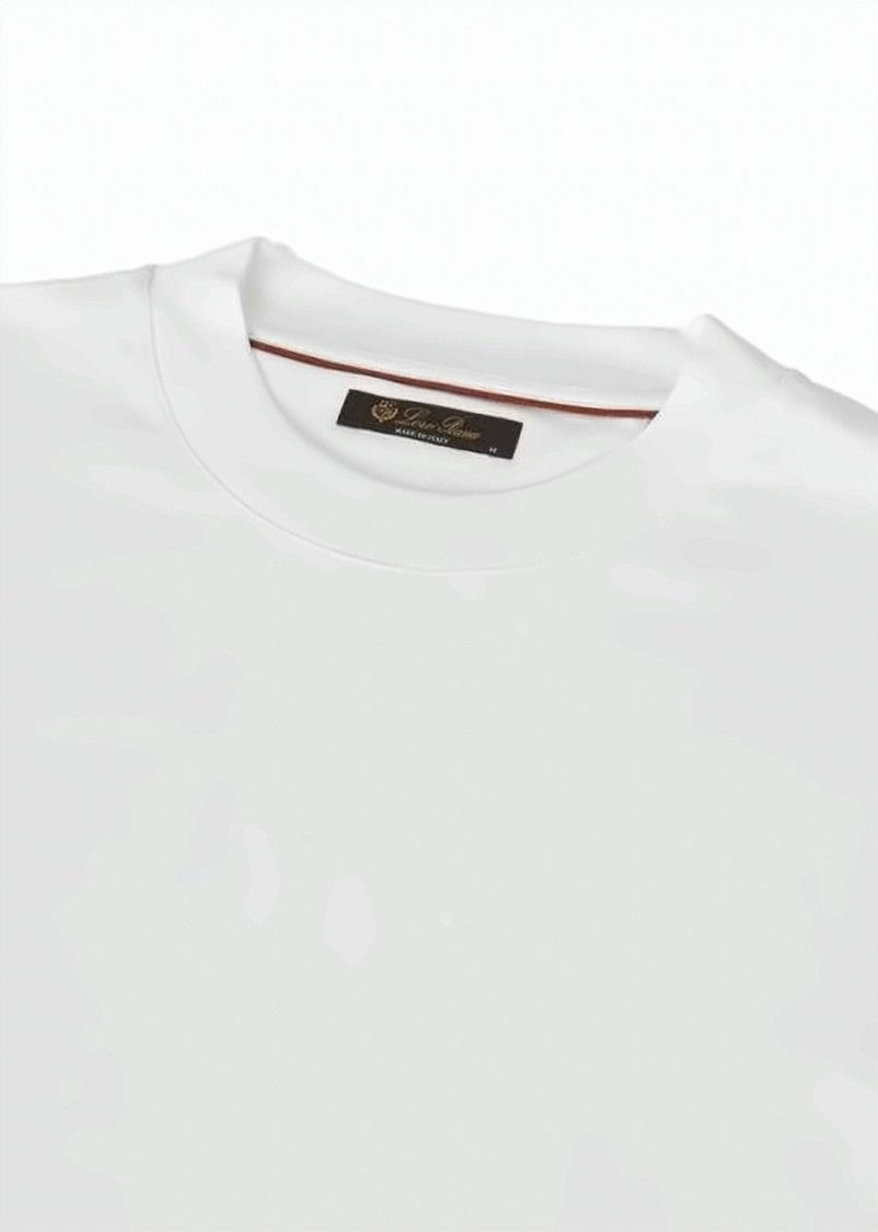 Loro Piana Long-Sleeve White T-Shirt
