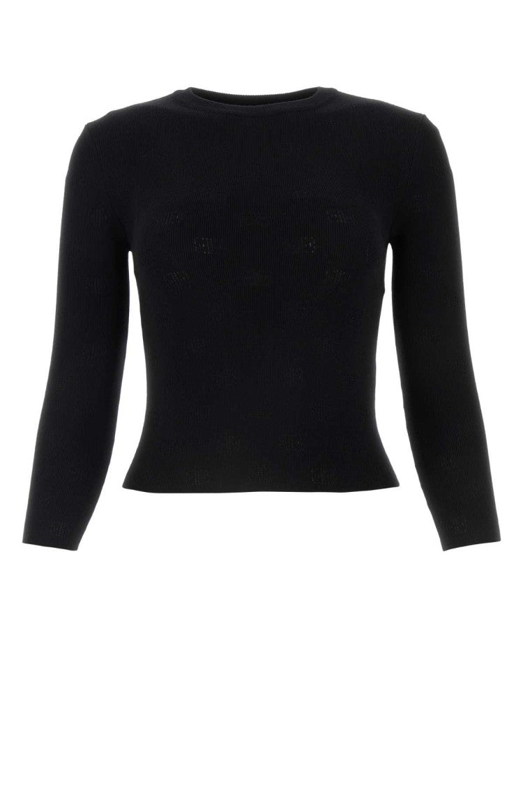Balenciaga Black Wool Blend Sweater
