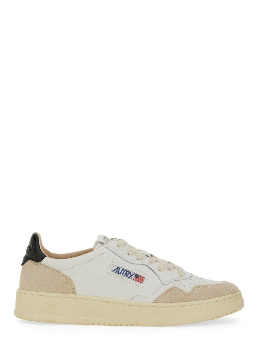 Autry Medalist Low Leather Suede Panels Sneakers