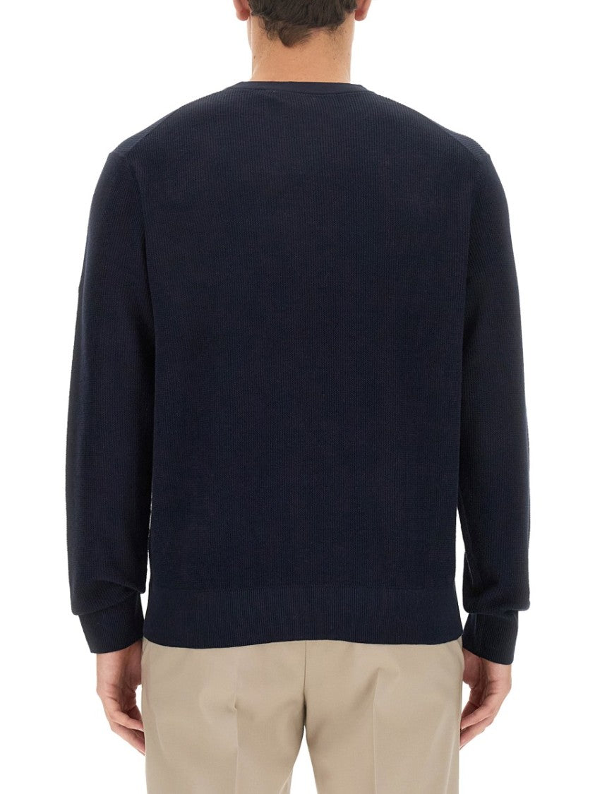Theory Blue Cotton Jersey Sweater