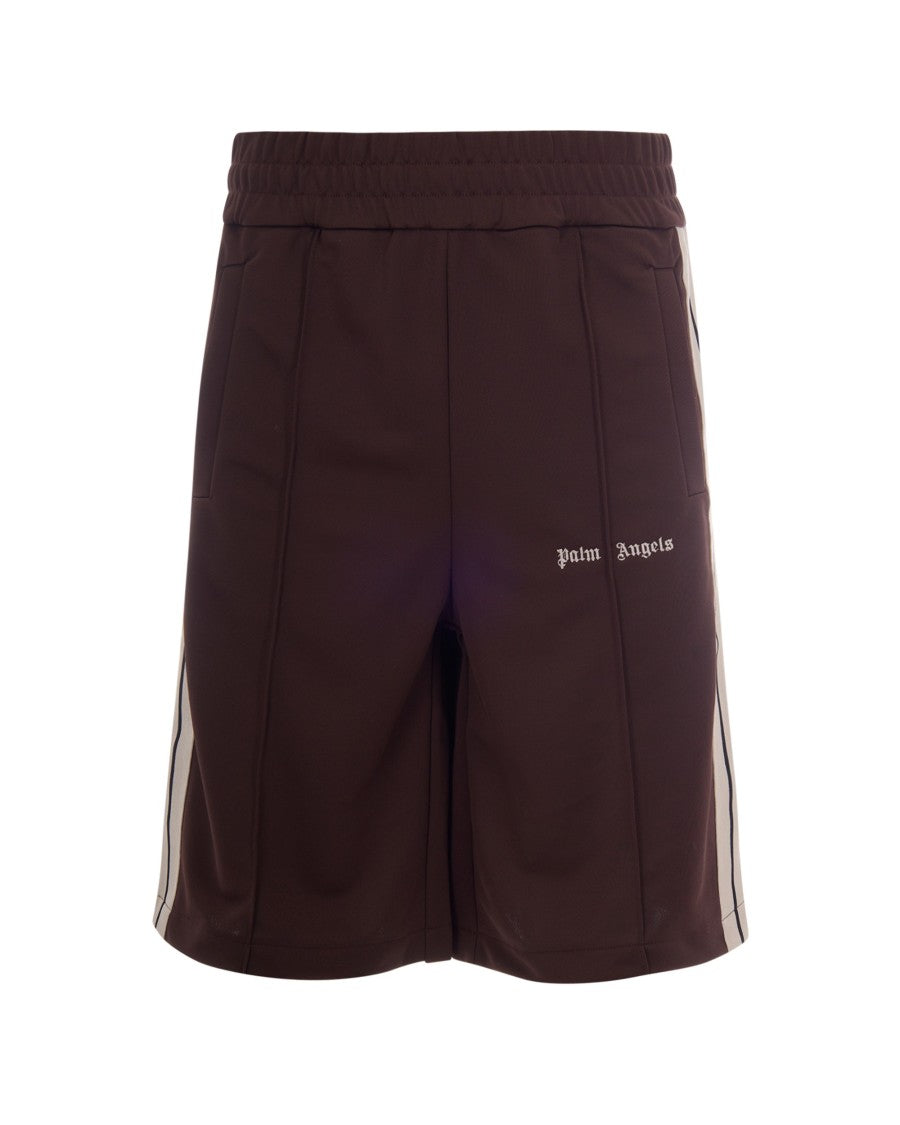 Palm Angels Bermuda Shorts With Contrasting Side Stripes And Iconic Logo