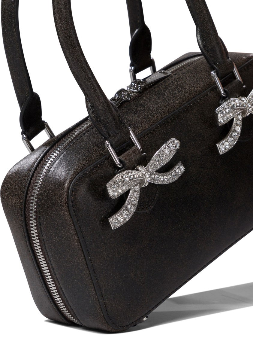 Self-Portrait Rectangular Shoulder Bag With Bow Embellishments