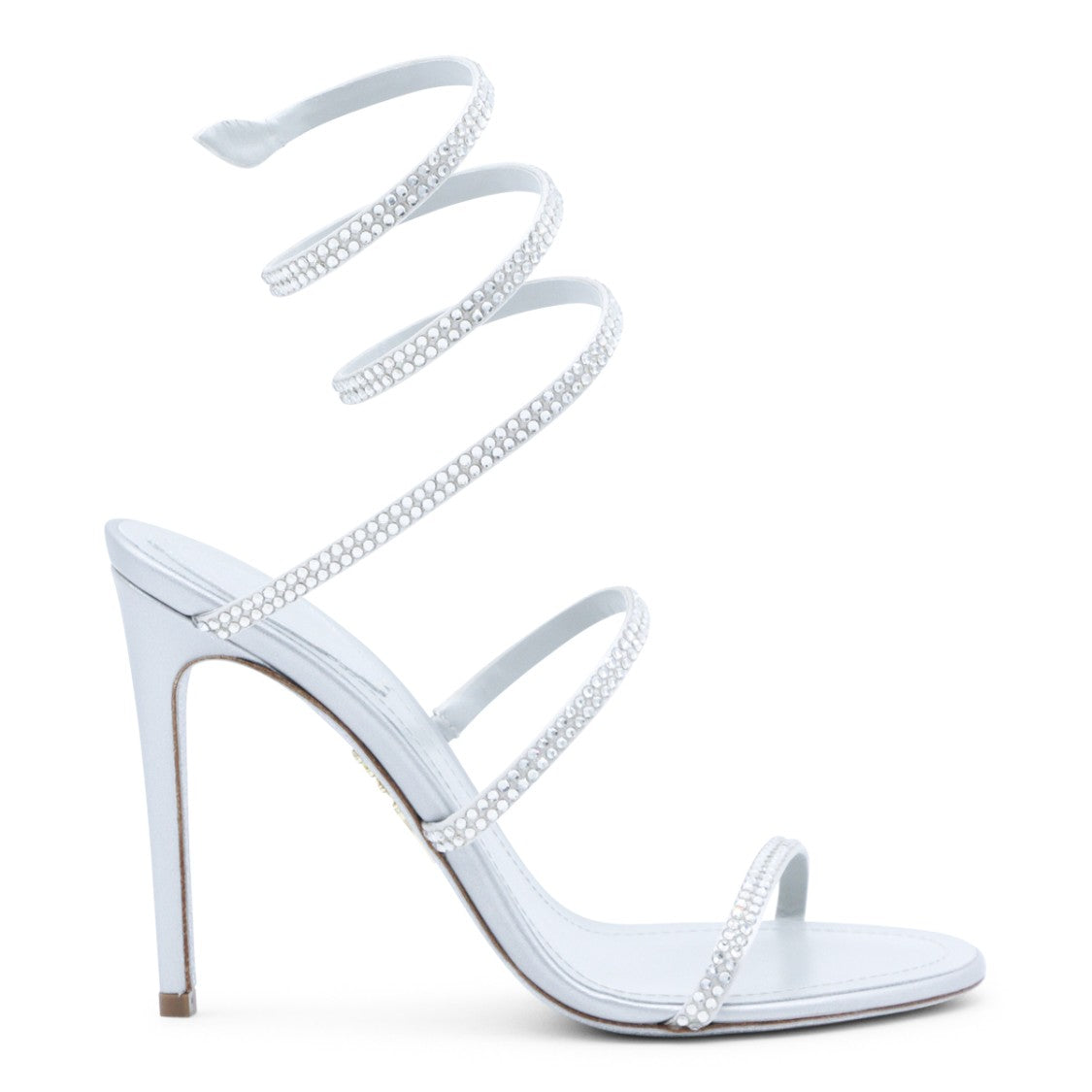 René Caovilla Cleo Sandals With Stiletto Heel And Crystal Embellishments